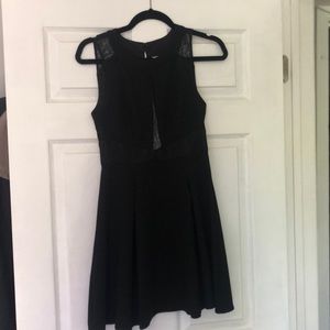 Black and lace BCBG cocktail dress size 0